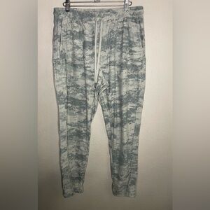 Athleta Farallon Camo Printed Drawstring Jogger Pants L